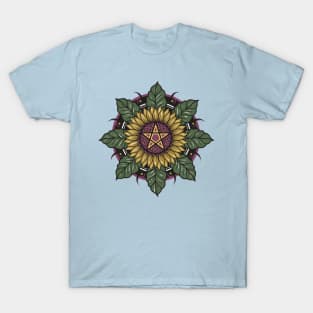 Sunflower Leaf Mandala T-Shirt